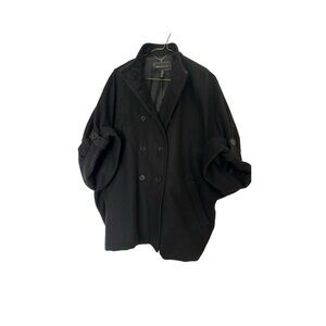 BCBGMaxAzria Short Sleeved Oversized Cocoon Style Coat